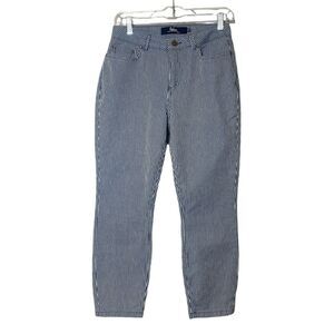 Boden "The Cropped Soho Skinny" Railroad Pinstripe Pant Women's Size 4P